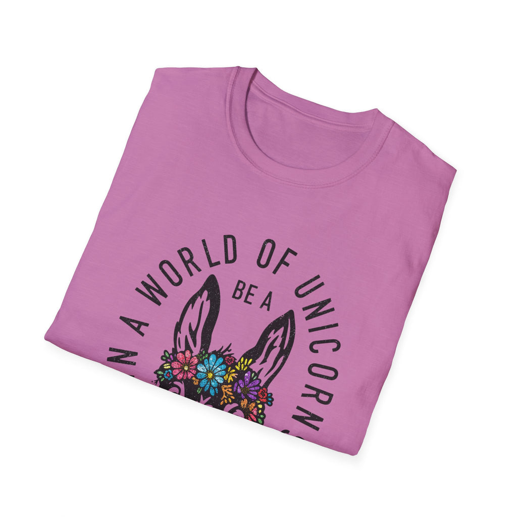 Funny Donkey Floral Crown T-shirt