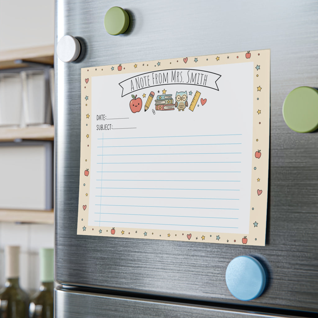 Cute Personalized Teacher's Notepad