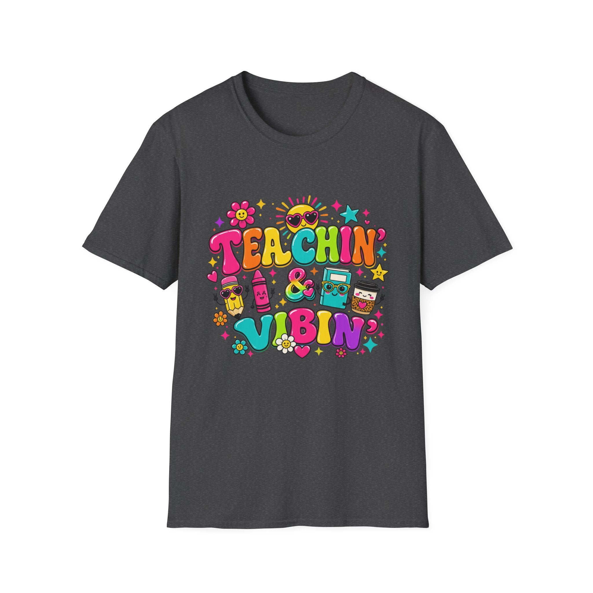 Teachin' & Vibin' Teacher T-Shirt