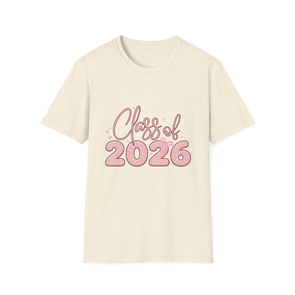 Class of 2026 Pink Coquette Graduation T-Shirt
