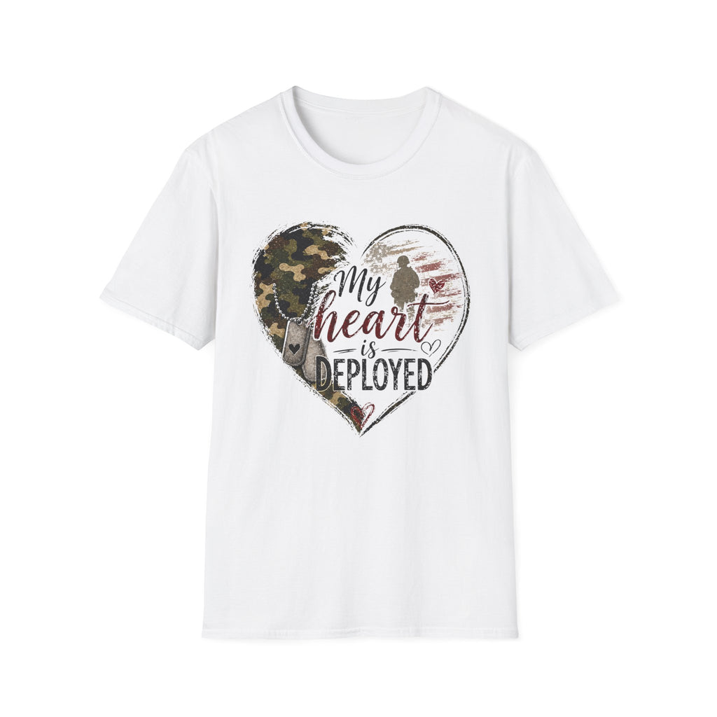 My Heart Is Deployed Military Heart T-Shirt