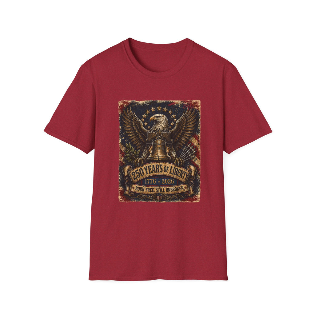 Liberty Eagle  250 Years of Liberty Patriotic T-Shirt