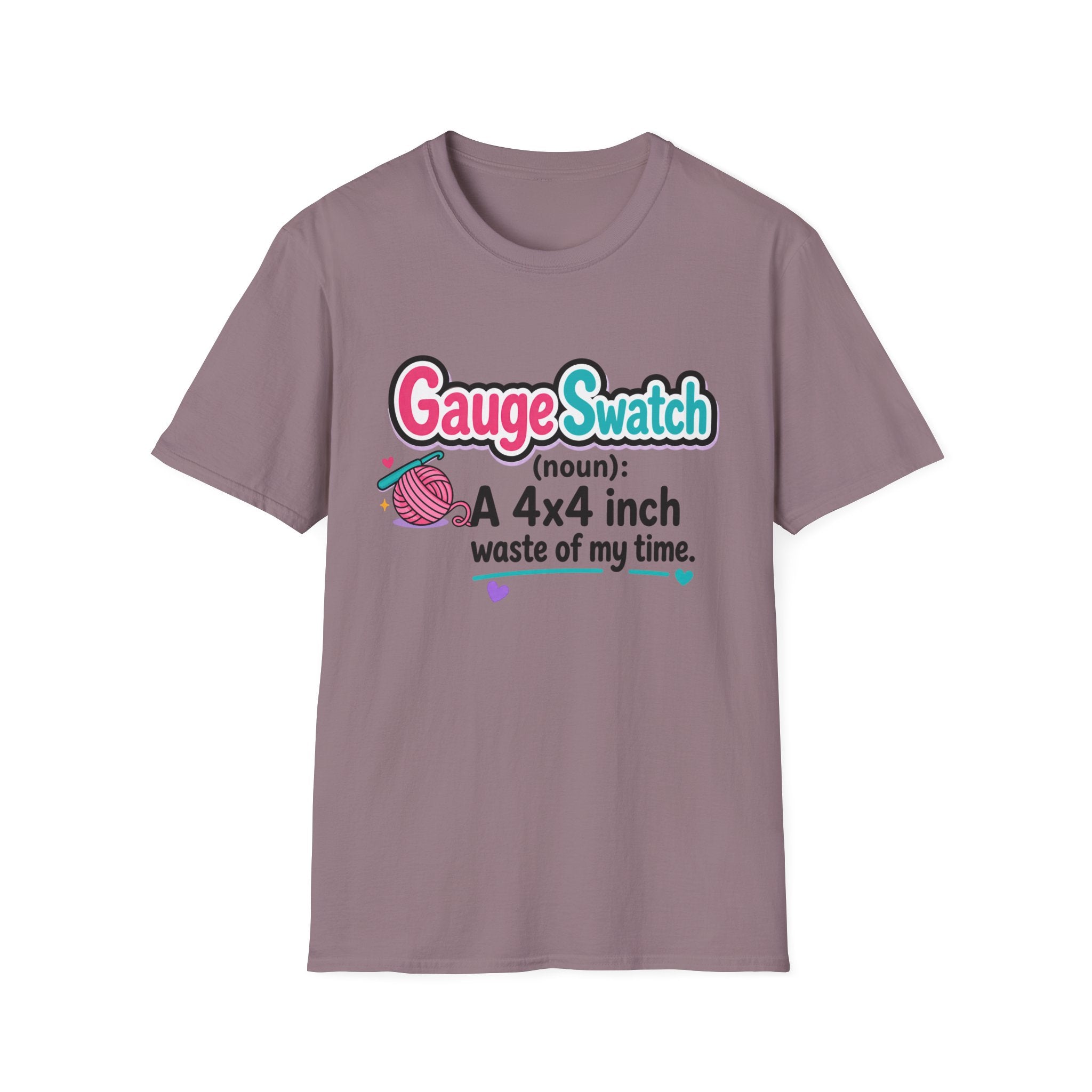 Gauge Swatch Waste of Time-Knitting and Crochet T-Shirt