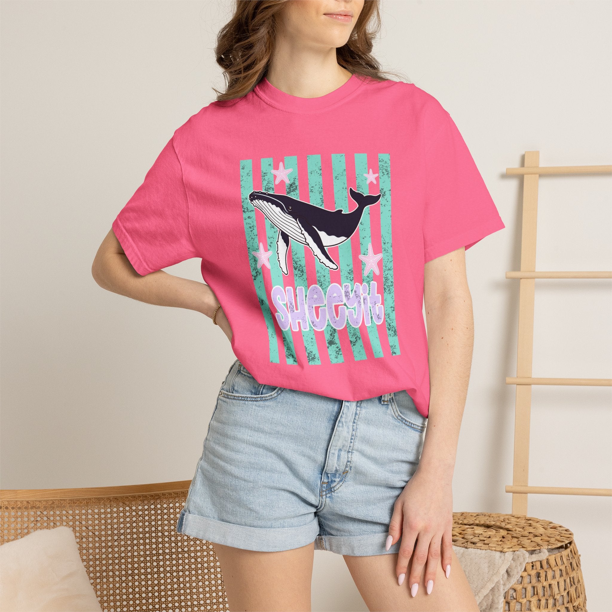 Whale Sheeyit Summer Comfort Colors T-Shirt