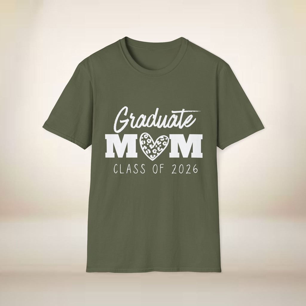 Graduate Mom T-Shirt — Class of 2026 Proud Mom Tee