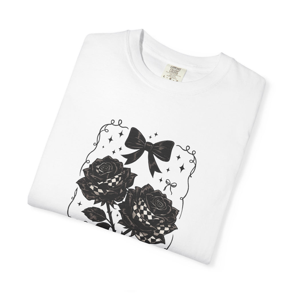 Floral Black Roses Vintage Comfort Colors T-Shirt