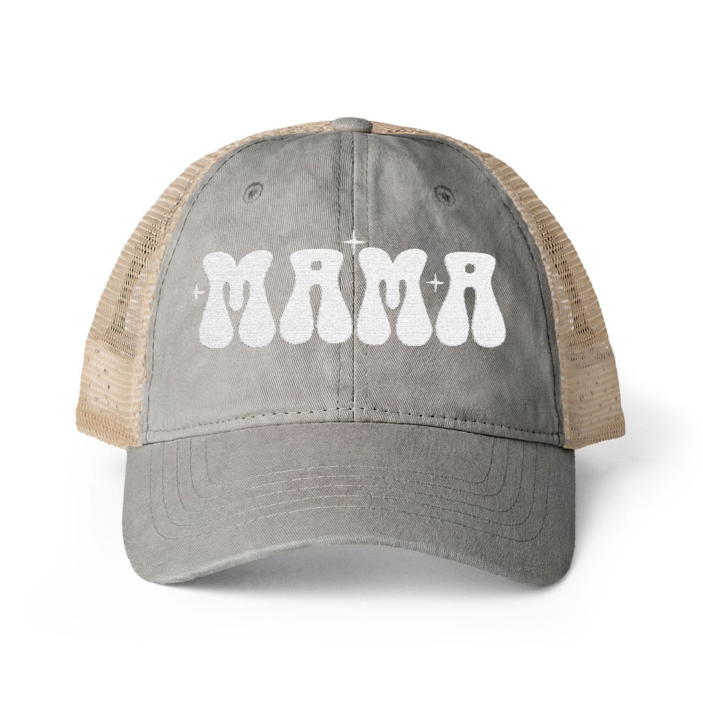 Mama Woman's Washed Mesh-Back Cap