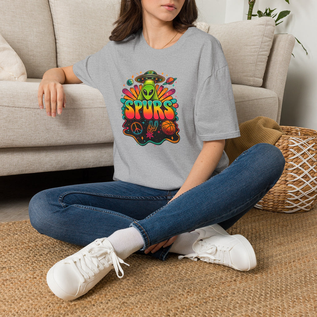 Retro Alien San Antonio Basketball  T-Shirt
