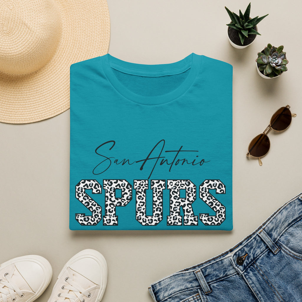 San Antonio Spurs Leopard Print T-Shirt