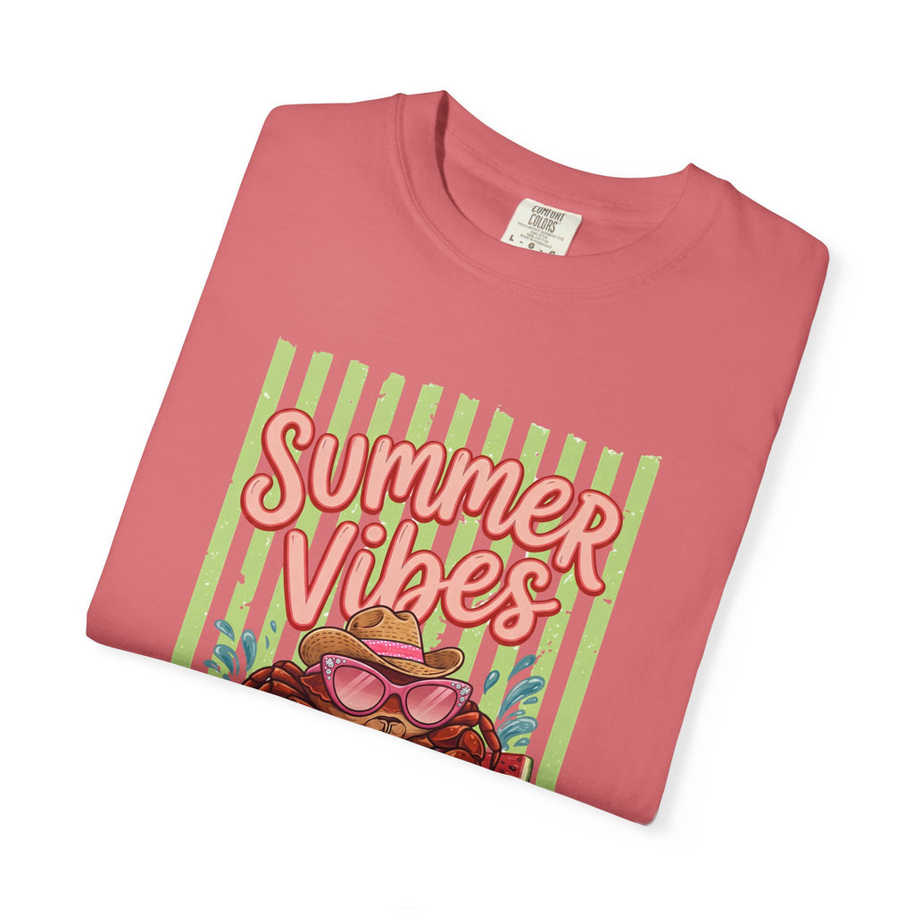 Summer Vibes Watermelon Crab Comfort Colors TShirt