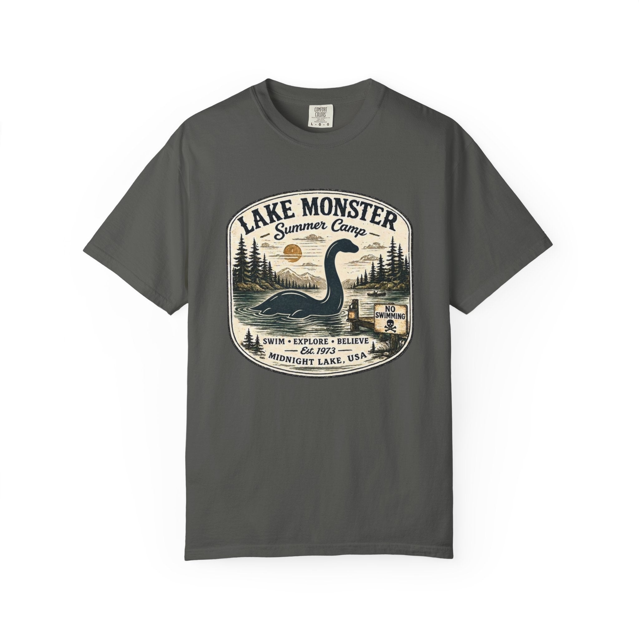 Lake Monster Summer Camp Comfort Colors T-Shirt