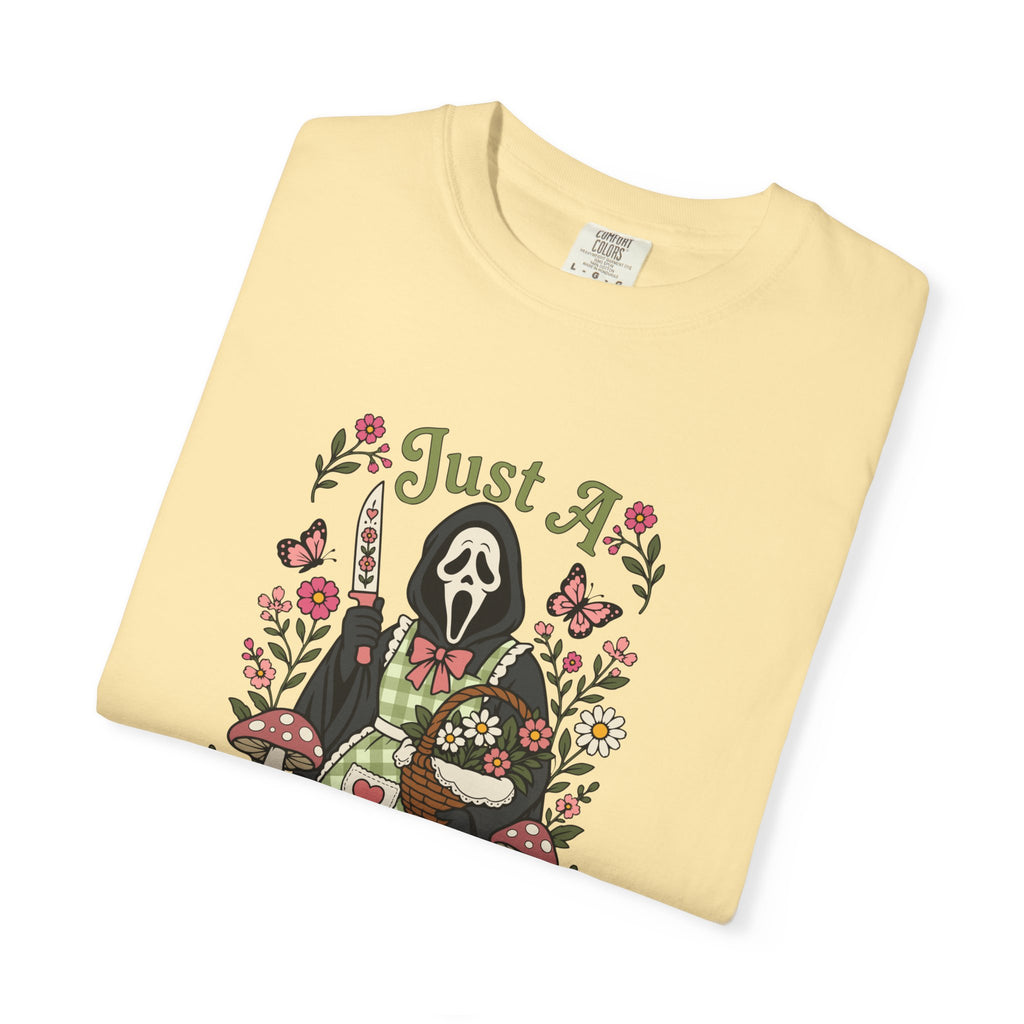 Just A Little Stabby Horror Slasher Comfort Colors T-Shirt