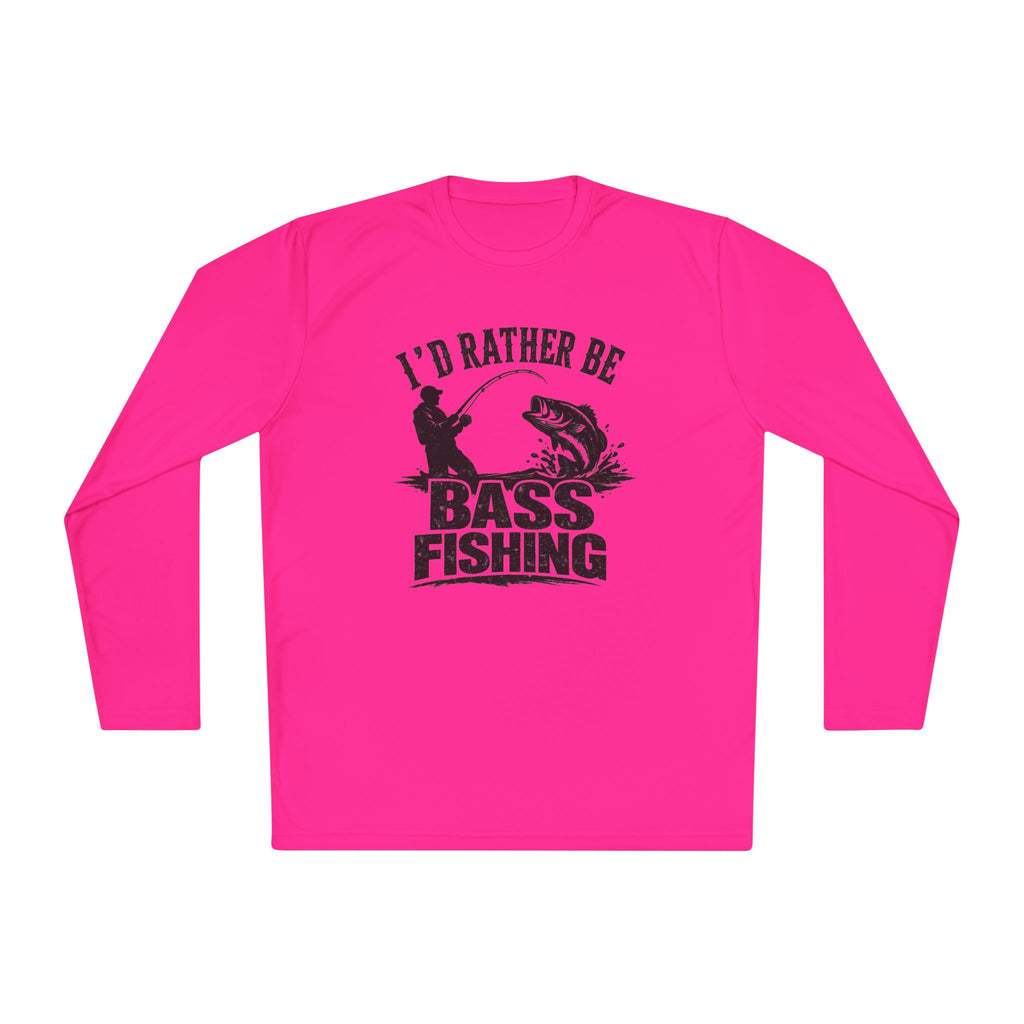 I'd Rather Be Bass Fishing Lightweight Long Sleeve Shirt