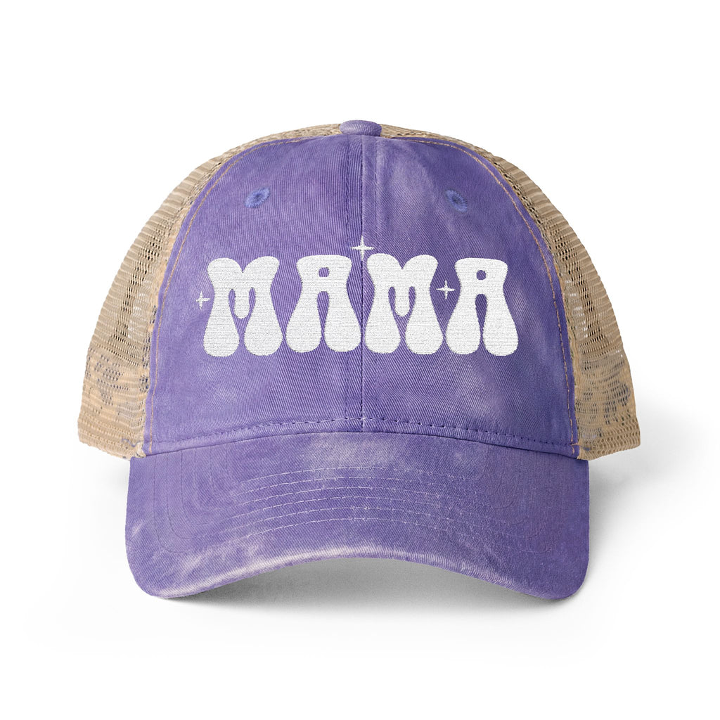 Mama Woman's Washed Mesh-Back Cap