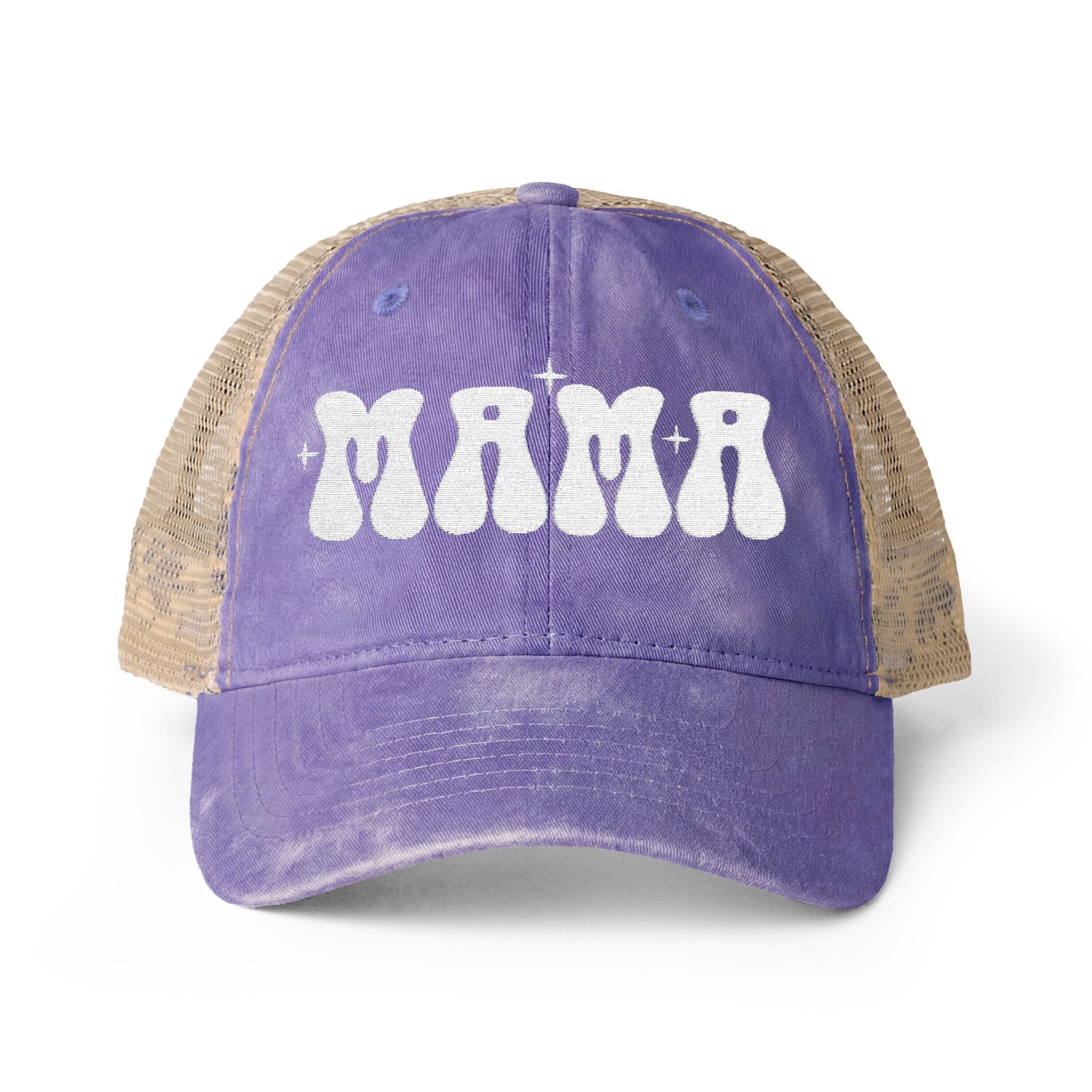 Mama Woman's Washed Mesh-Back Cap