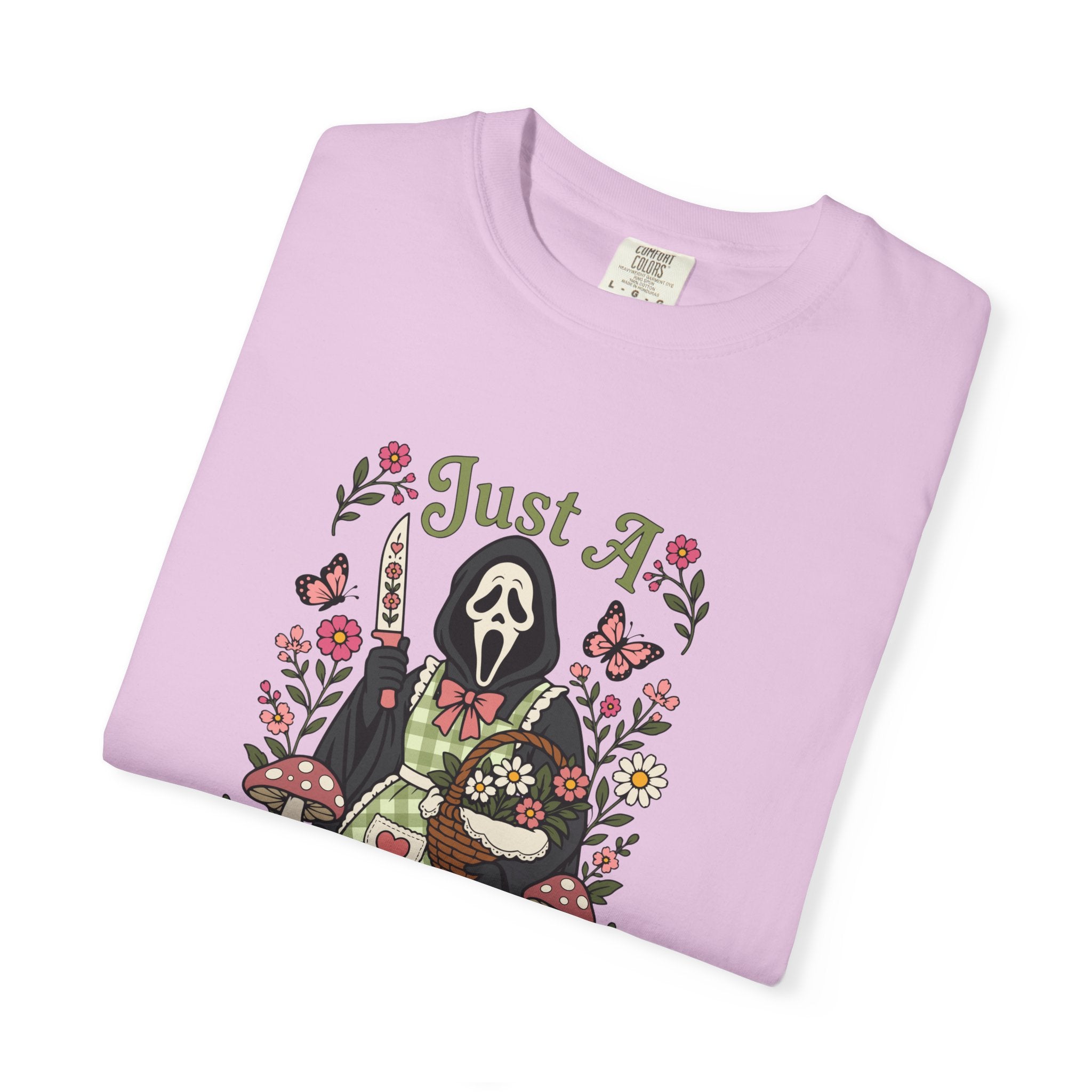 Just A Little Stabby Horror Slasher Comfort Colors T-Shirt