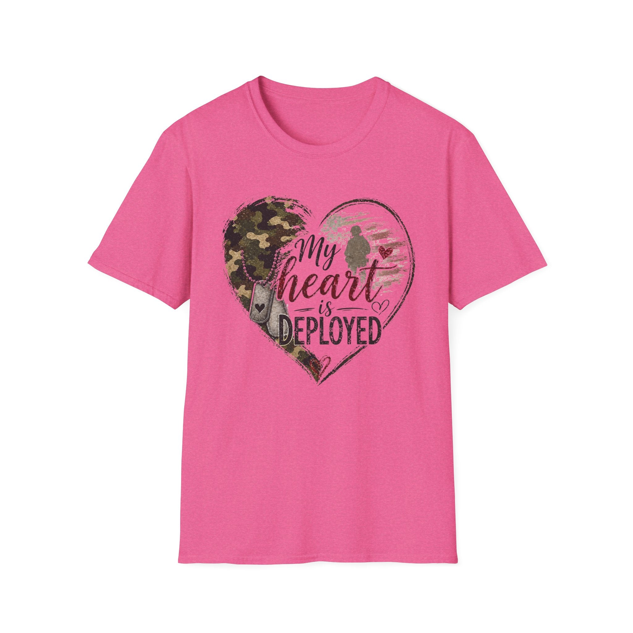 My Heart Is Deployed Military Heart T-Shirt