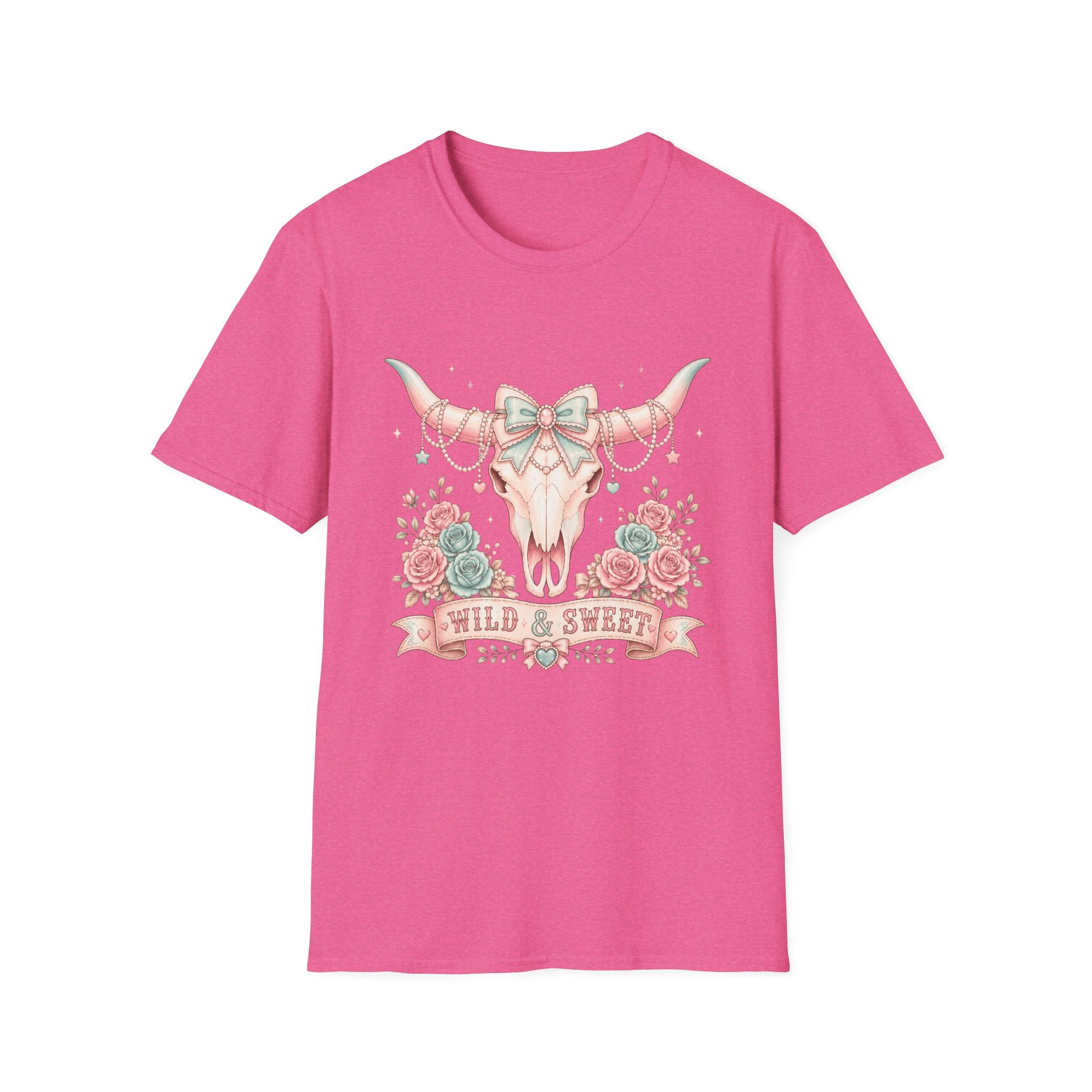 Western Coquette Floral Skull Graphic Tee