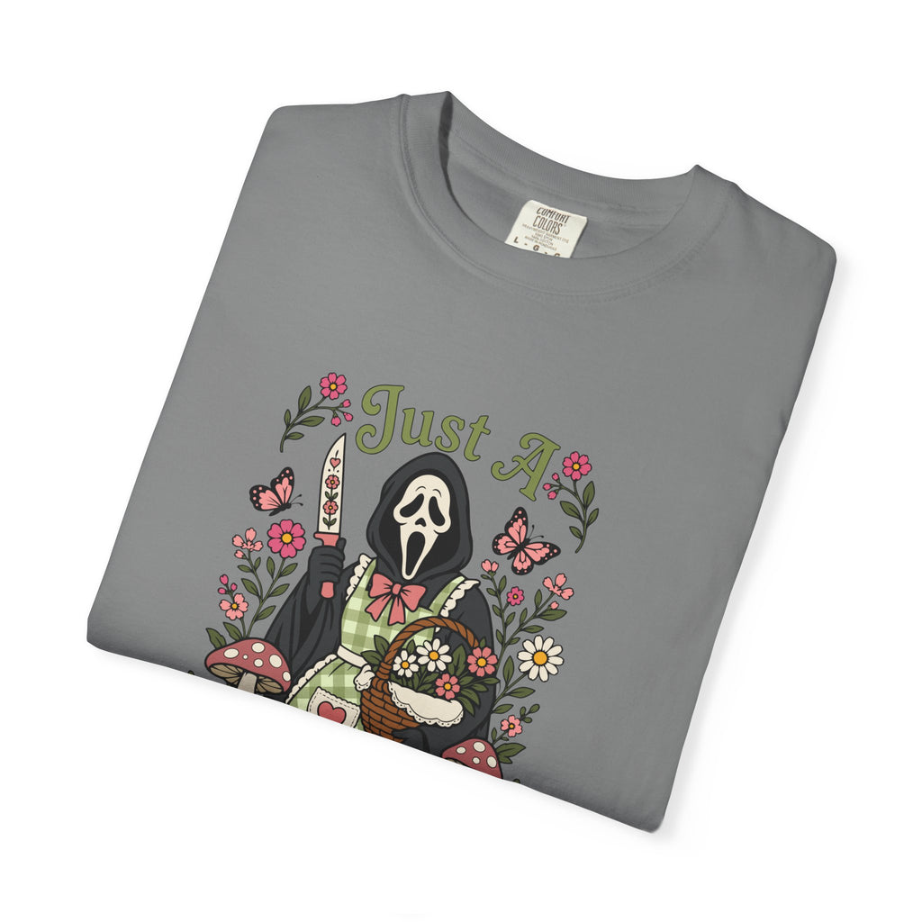 Just A Little Stabby Horror Slasher Comfort Colors T-Shirt
