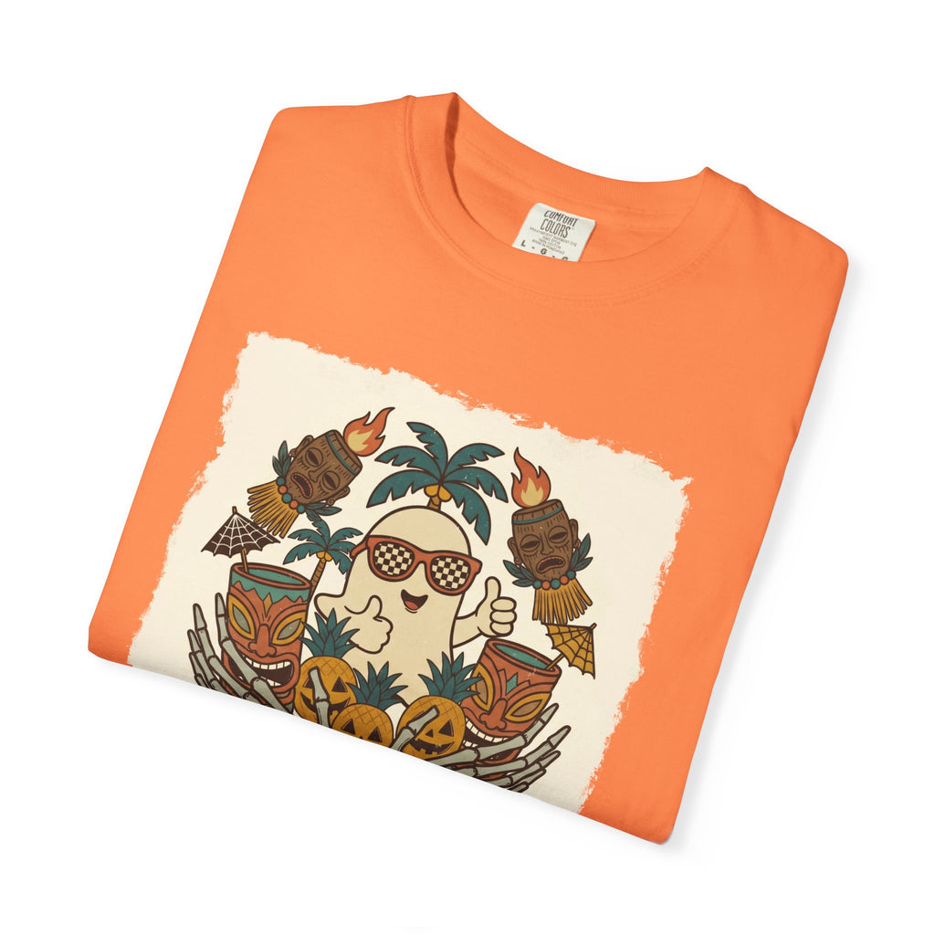 Spooky TikiWeen SummerWeen Ghost Comfort Colors TShirt