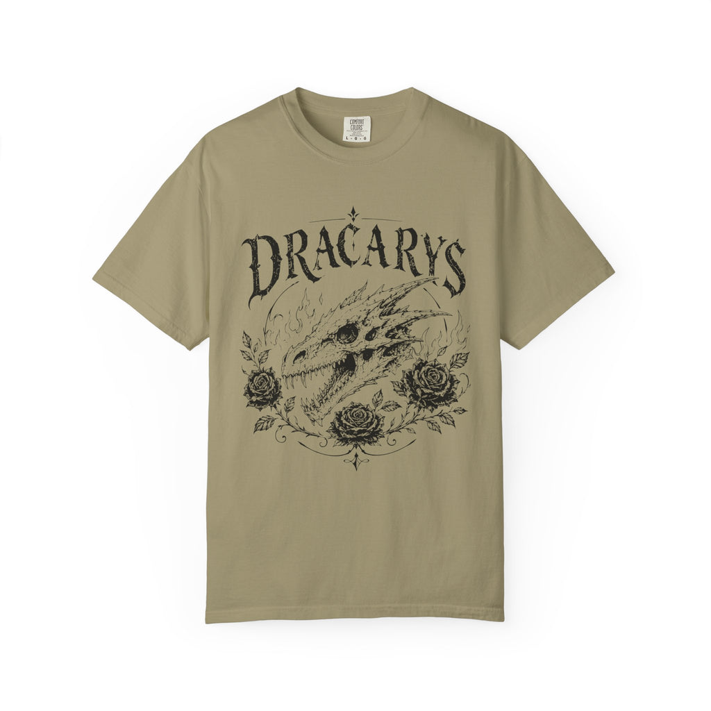 Dragon Skull Comfort Colors Gothic Rose T-Shirt