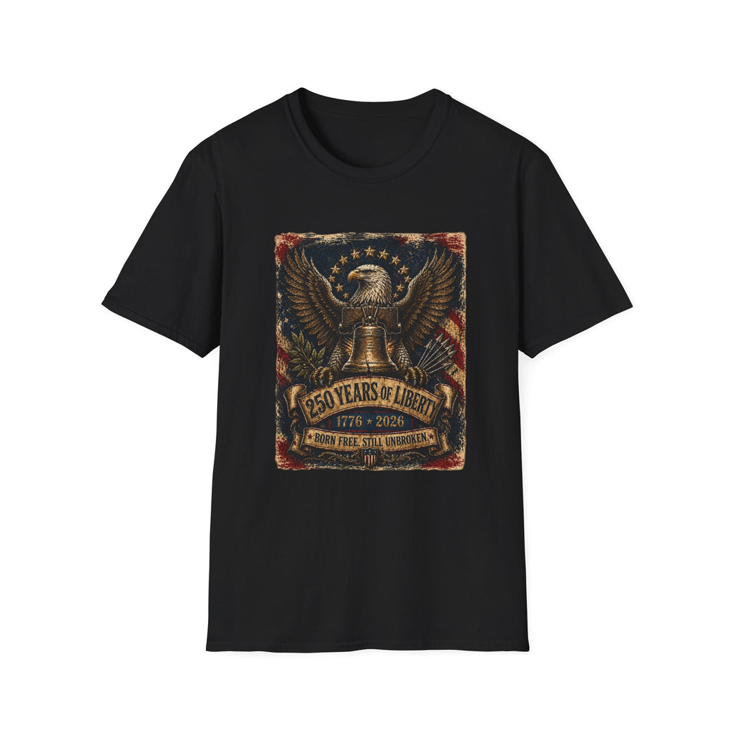 Liberty Eagle  250 Years of Liberty Patriotic T-Shirt