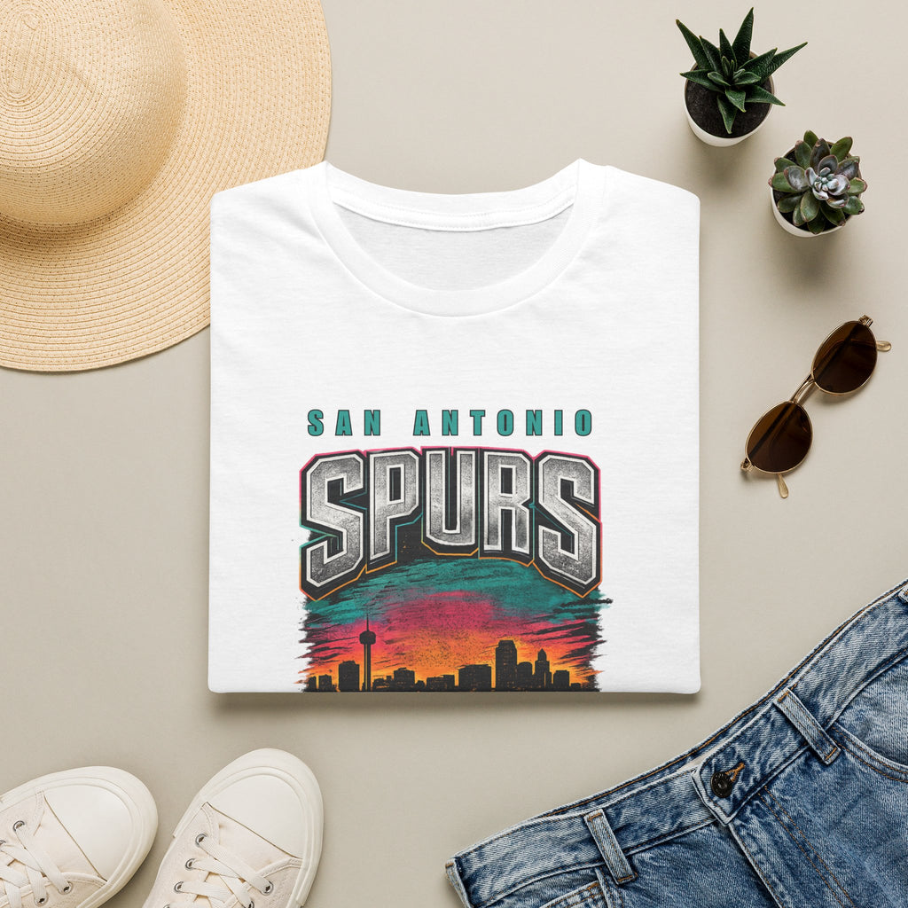 San Antonio City Skyline Spurs T-Shirt