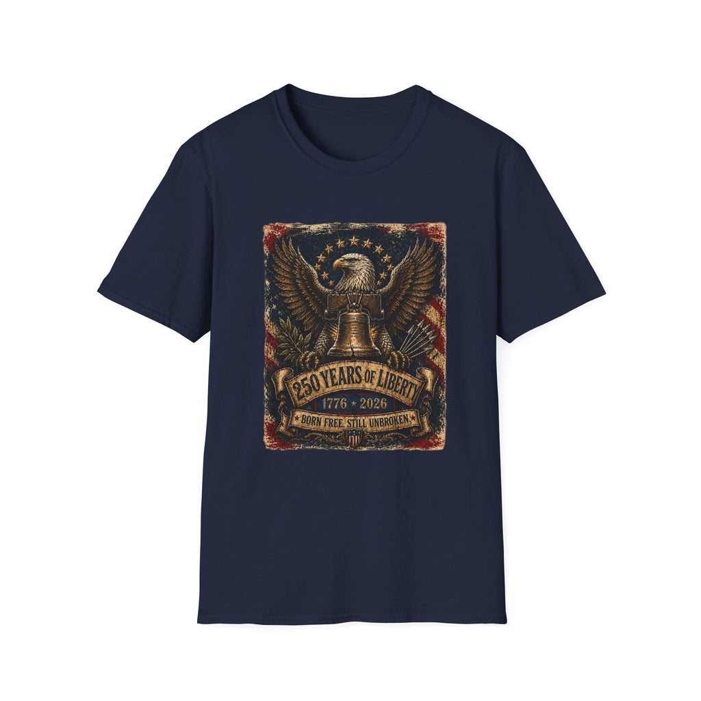 Liberty Eagle  250 Years of Liberty Patriotic T-Shirt