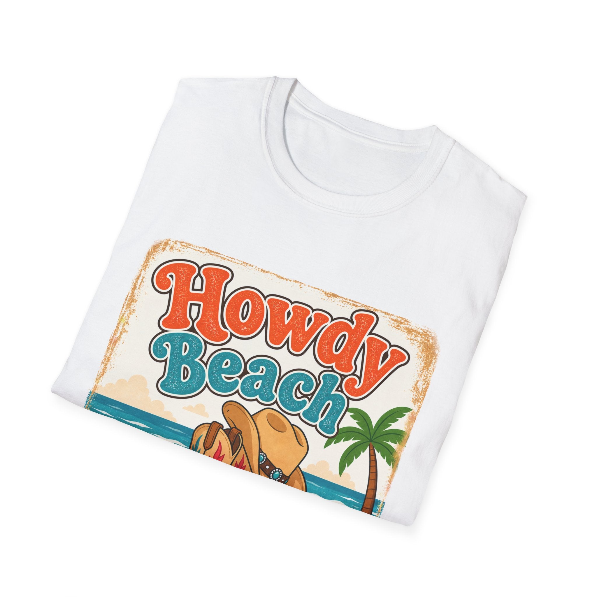 Retro Cowboy Boots & Margarita Beach T-Shirt