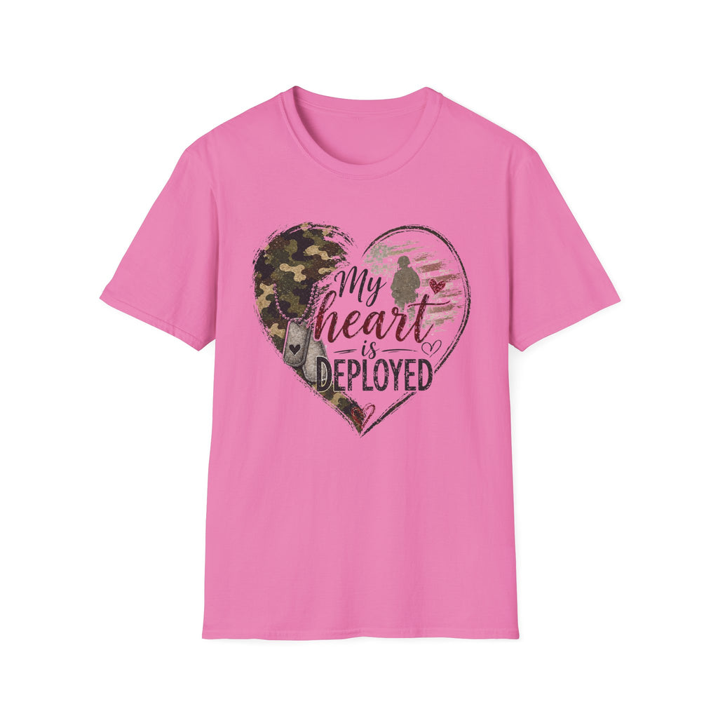 My Heart Is Deployed Military Heart T-Shirt