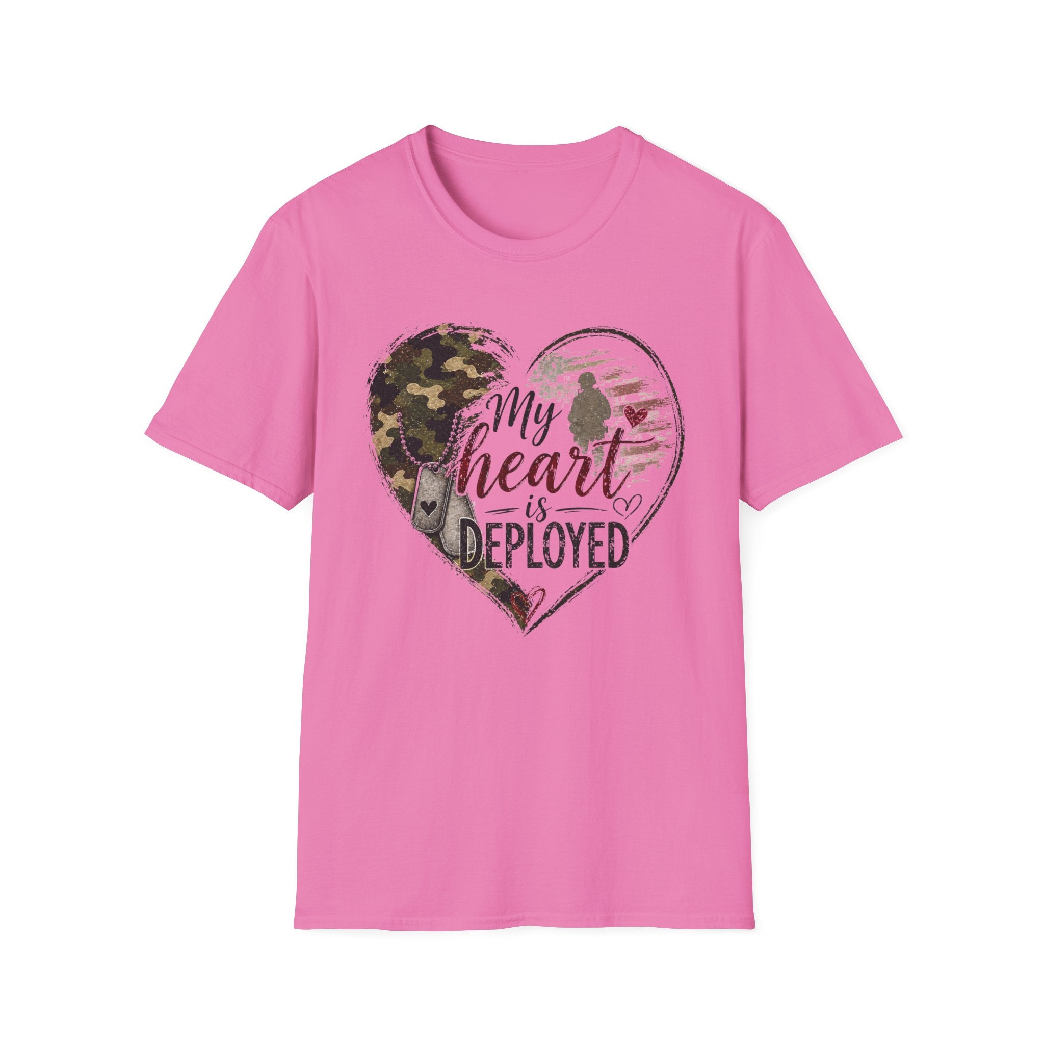 My Heart Is Deployed Military Heart T-Shirt