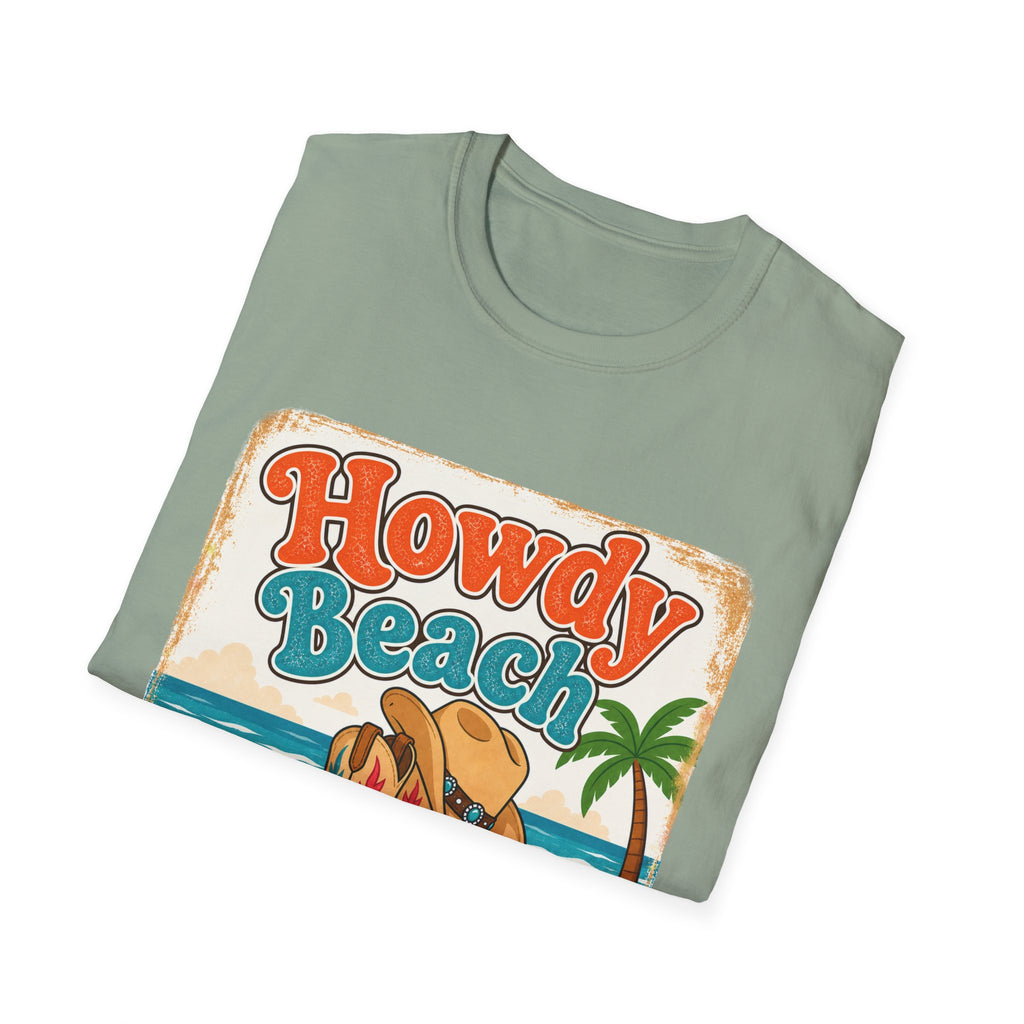 Retro Cowboy Boots & Margarita Beach T-Shirt