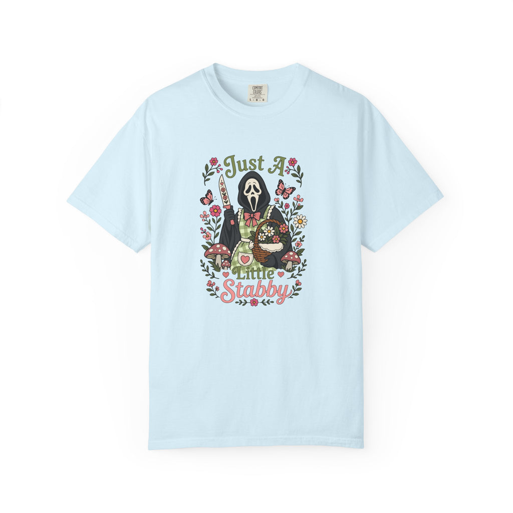 Just A Little Stabby Horror Slasher Comfort Colors T-Shirt