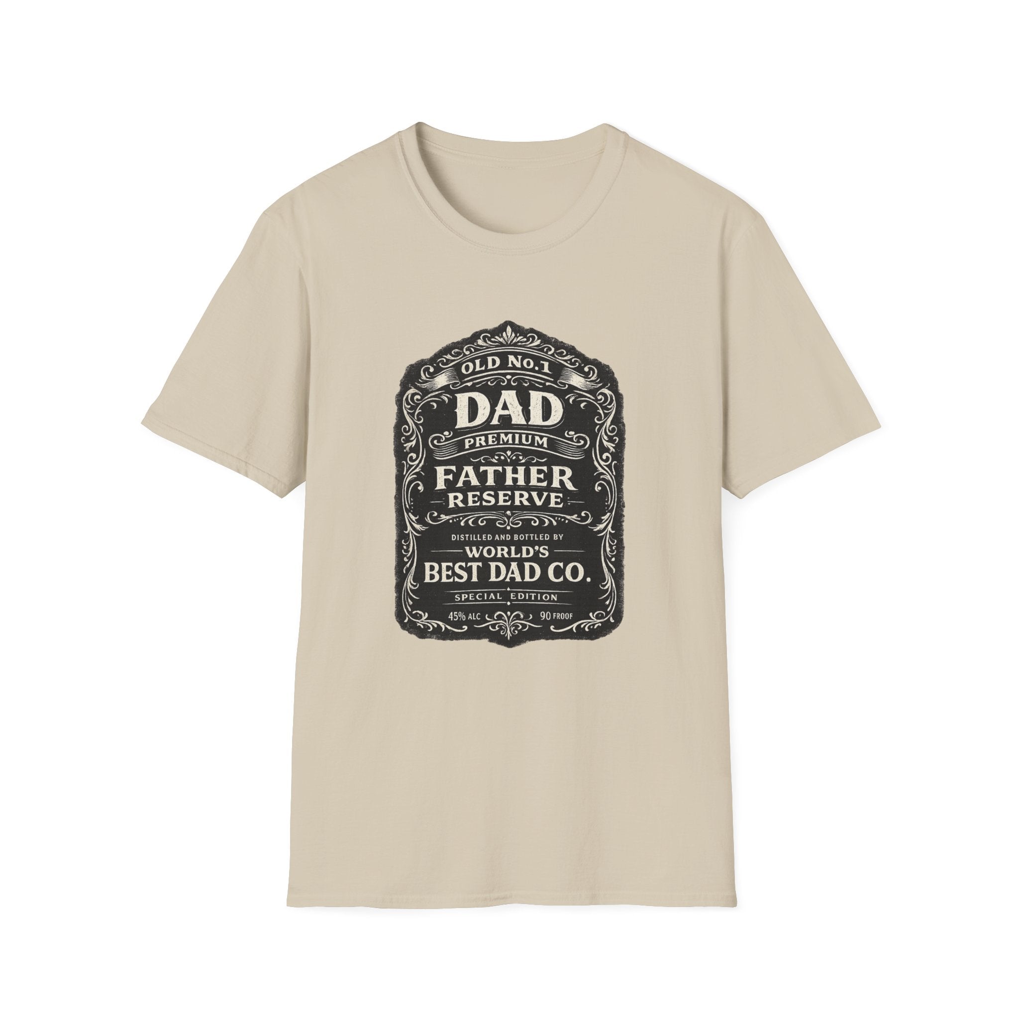 Best Dad Co. Vintage Label T-Shirt-Father's Day Gift