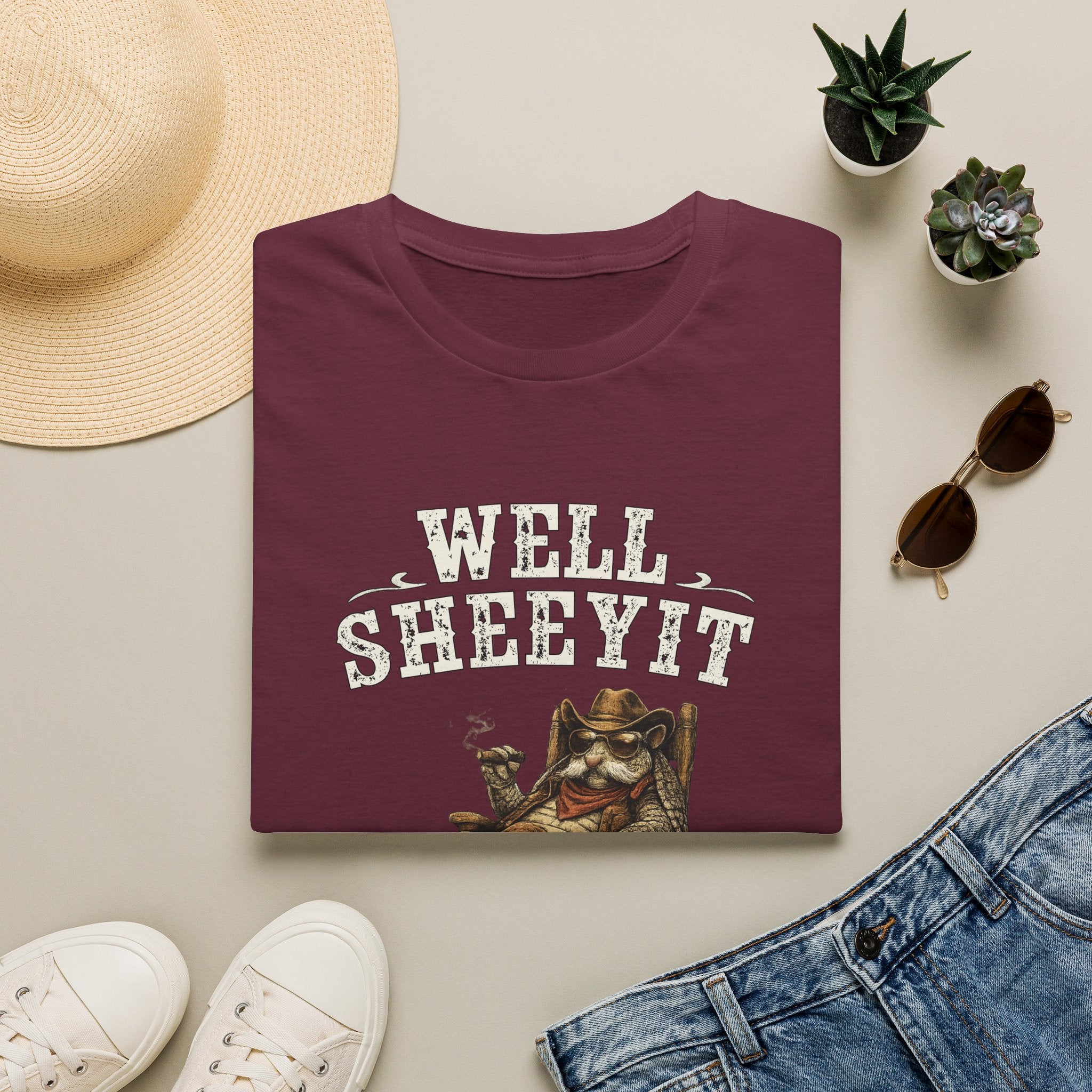 "Well, Sheeyit" Armadillo Funny Shirt