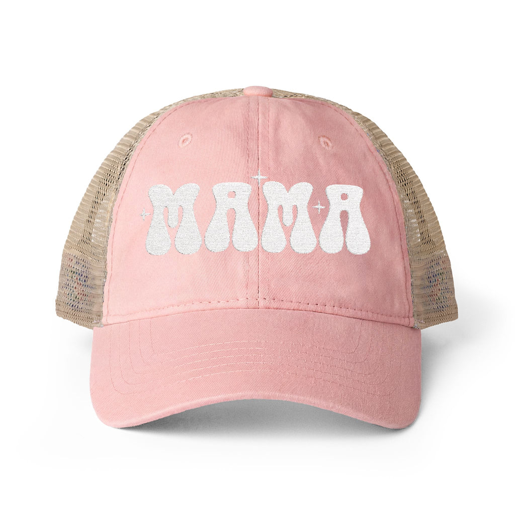 Mama Woman's Washed Mesh-Back Cap