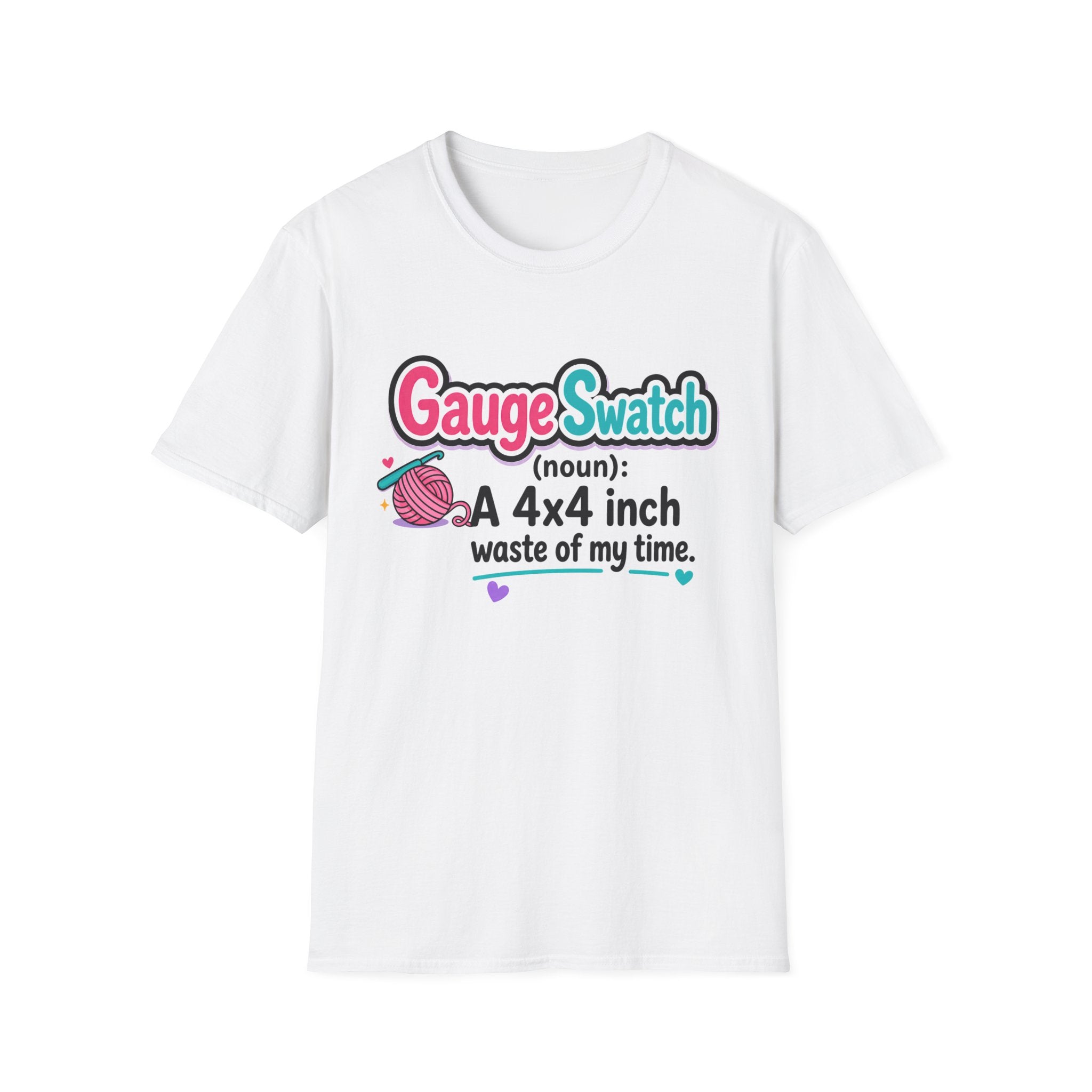 Gauge Swatch Waste of Time-Knitting and Crochet T-Shirt