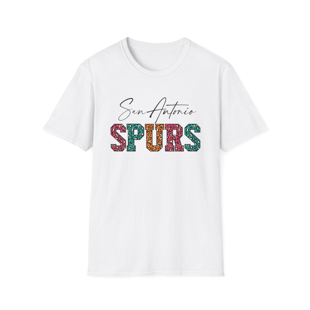 San Antonio Basketball Leopard Print T-Shirt