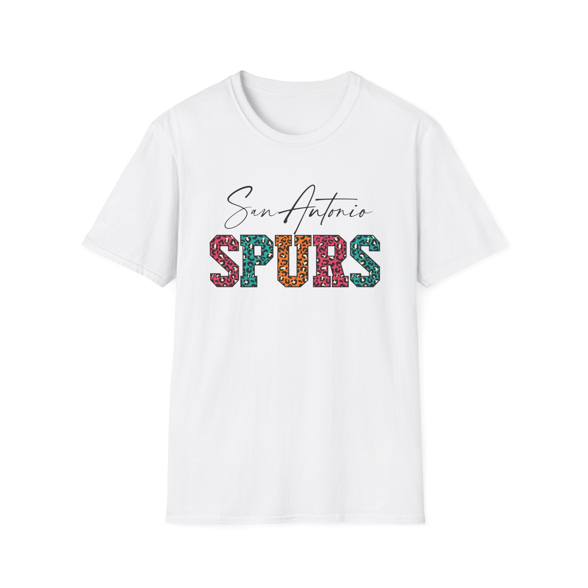 San Antonio Basketball Leopard Print T-Shirt