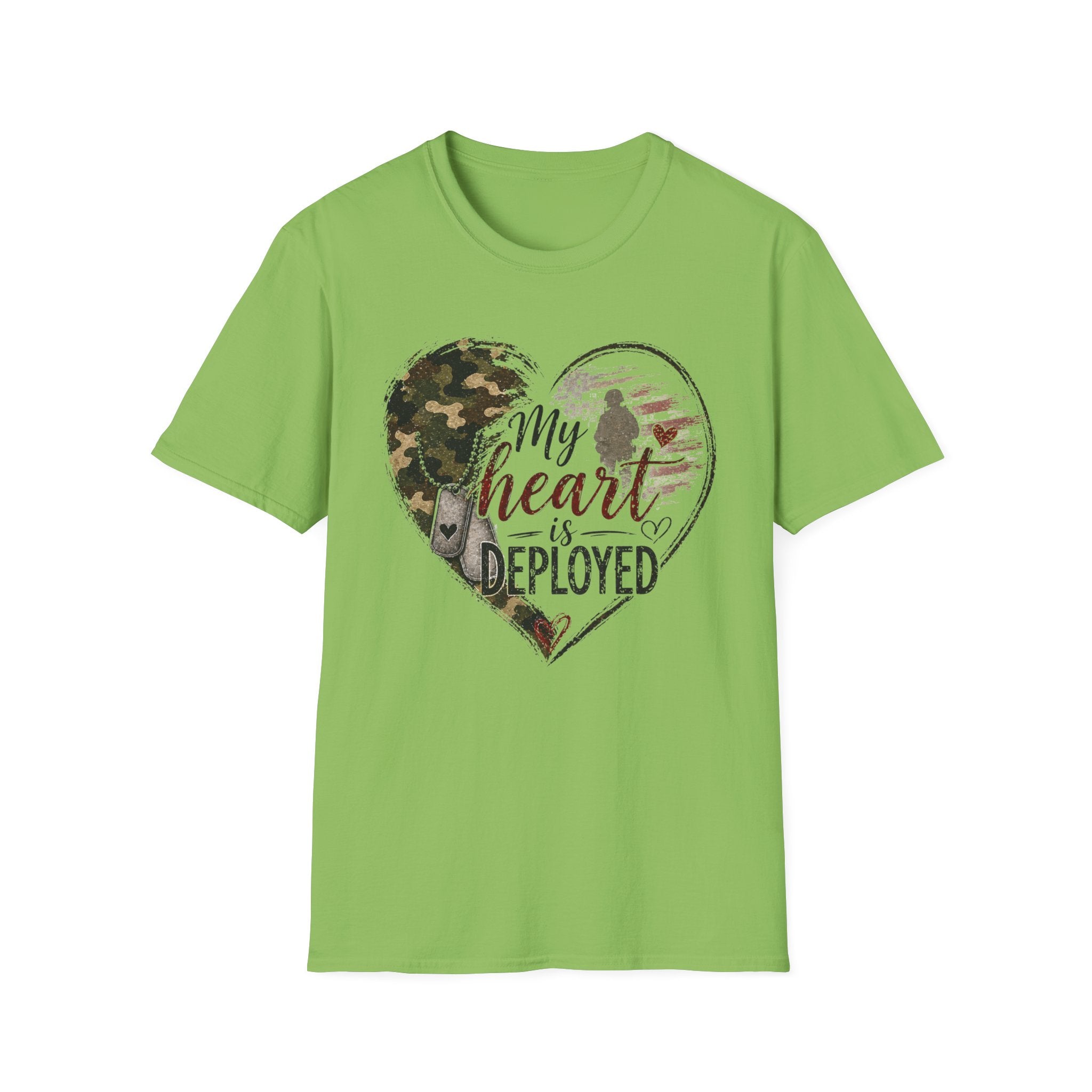 My Heart Is Deployed Military Heart T-Shirt
