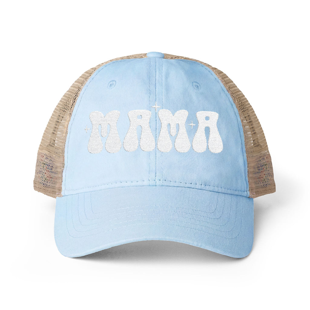 Mama Woman's Washed Mesh-Back Cap