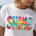 Colorful Floral Sunshine Summer T-Shirt