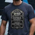 Best Dad Co. Vintage Label T-Shirt-Father's Day Gift