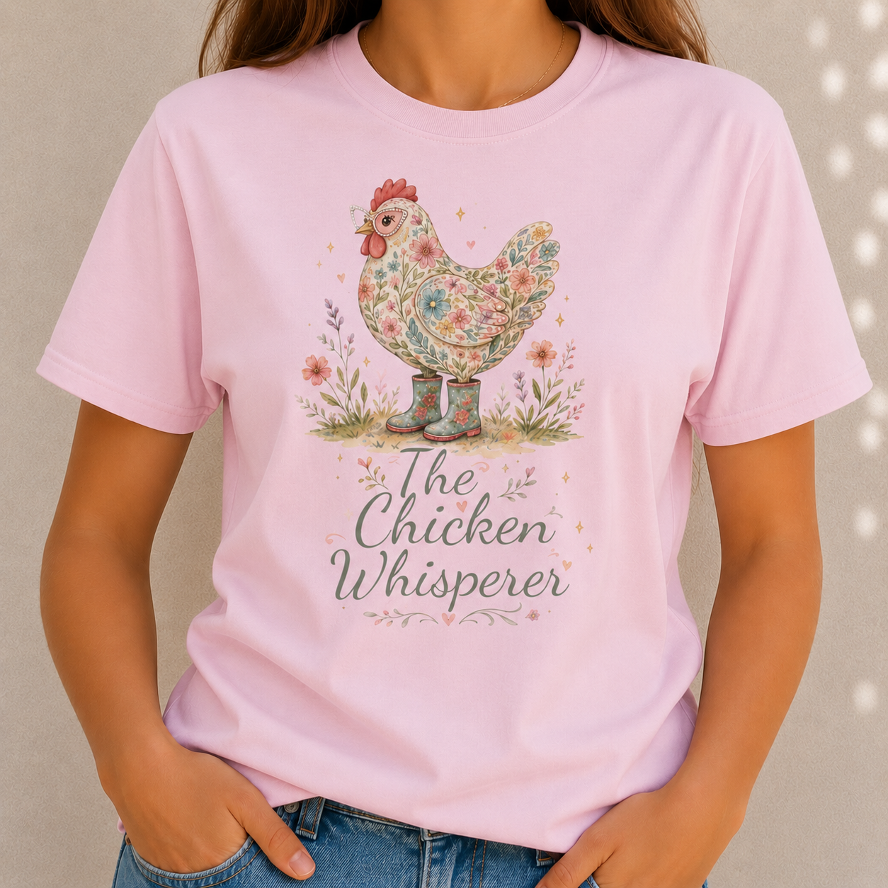 Floral Chicken Whisperer T-Shirt
