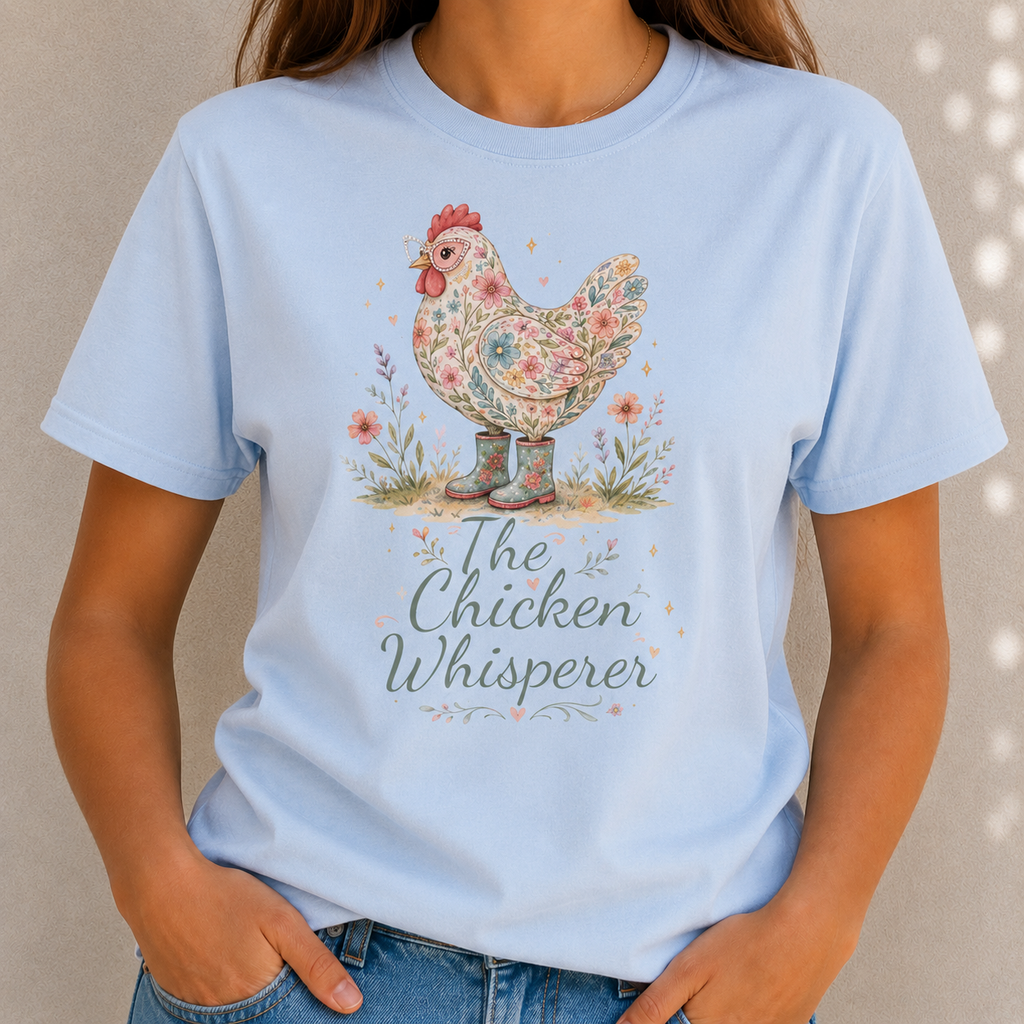 Floral Chicken Whisperer T-Shirt
