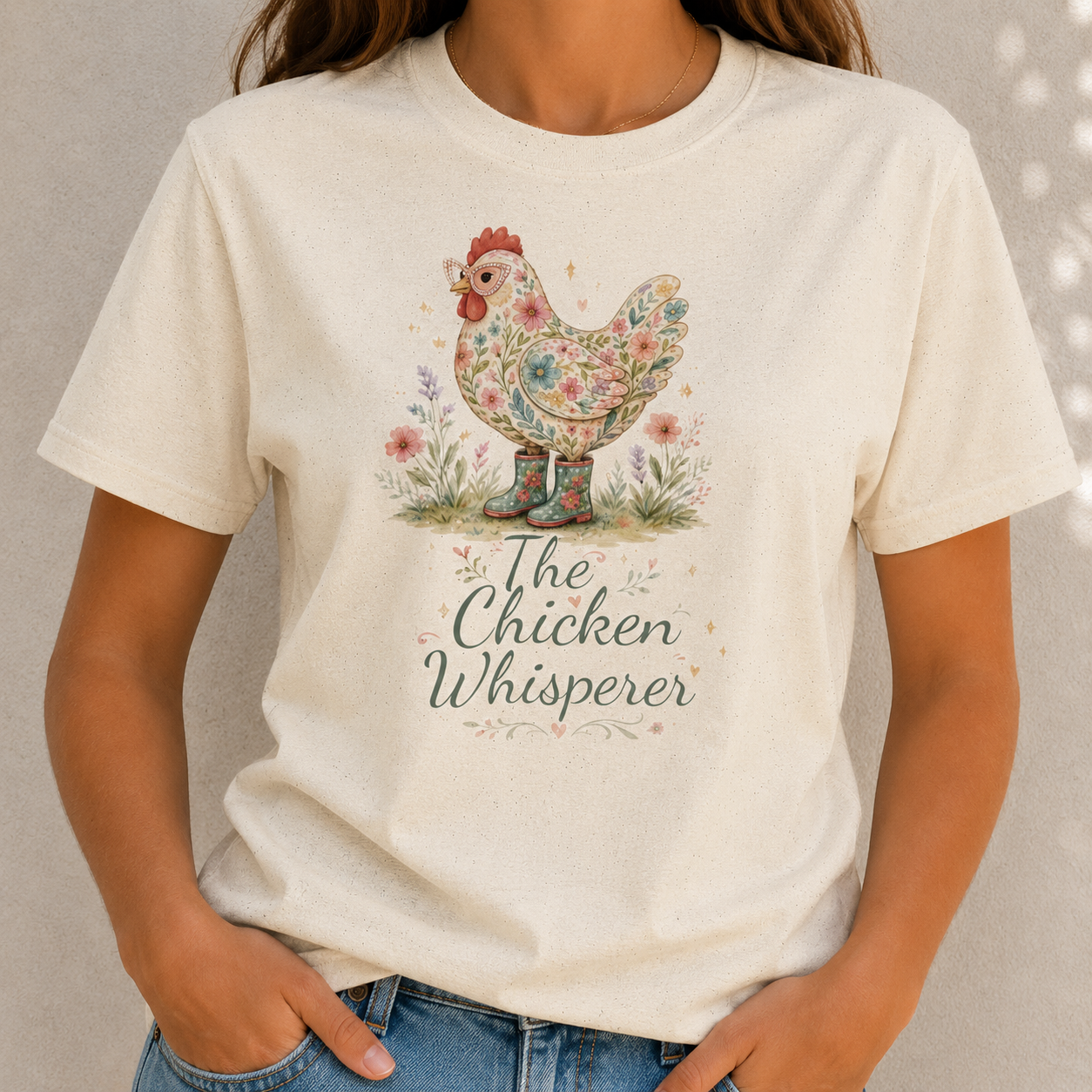 Floral Chicken Whisperer T-Shirt