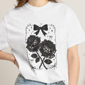 Floral Black Roses Vintage Comfort Colors T-Shirt