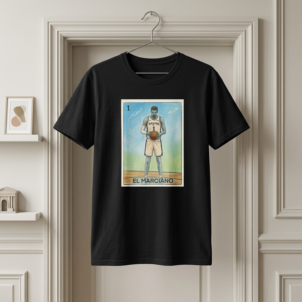 Basketball Lotería "El Marciano" Graphic T-Shirt