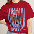 Red Wild & Blue Cheetah Print Patriotic Comfort Colors Tee