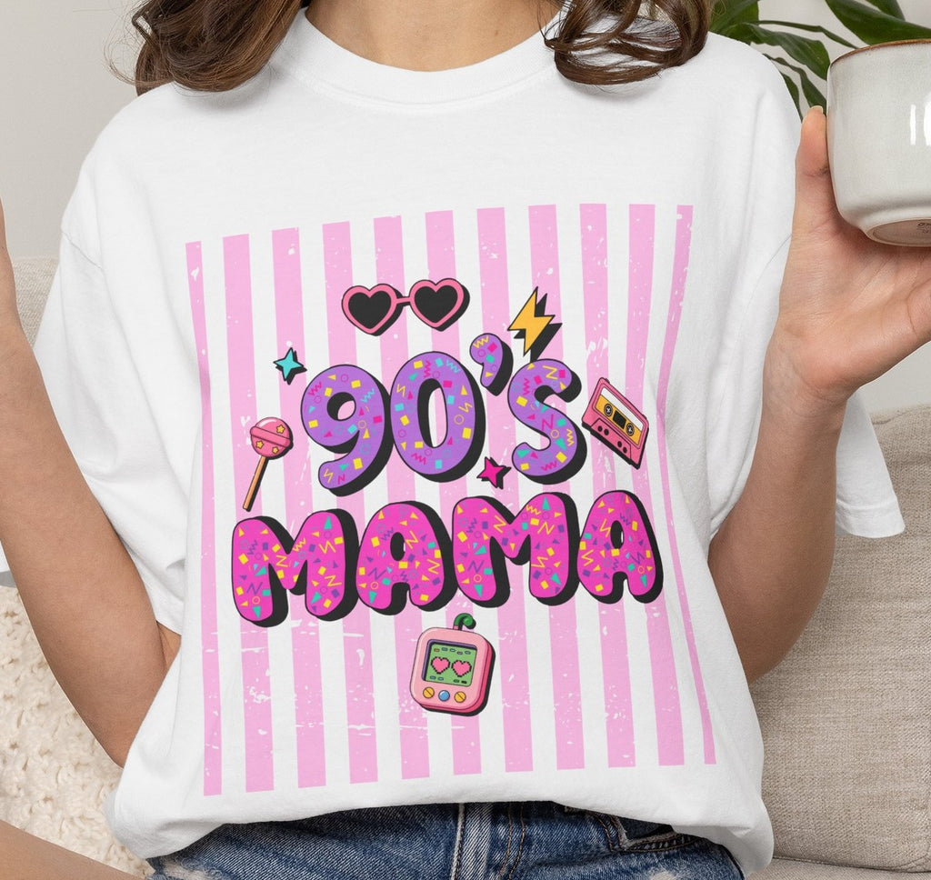 Retro 90's Mama Throwback Comfort Colors T-Shirt